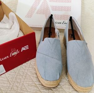 NEW American Eagle Light Blue Espadrilles